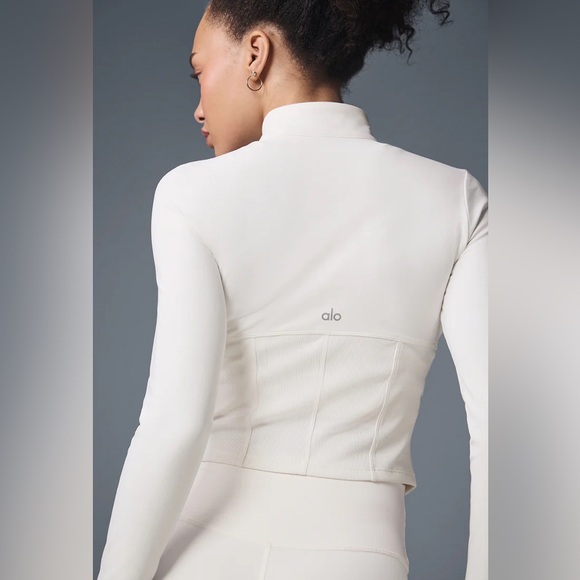 ALO | corset full zip jacket | ivory XXS - Picture 6 of 7
